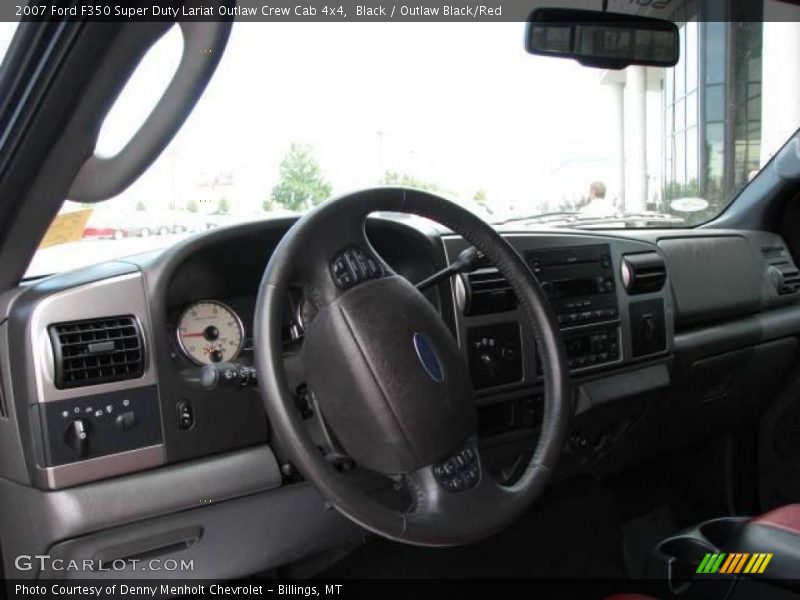 Black / Outlaw Black/Red 2007 Ford F350 Super Duty Lariat Outlaw Crew Cab 4x4