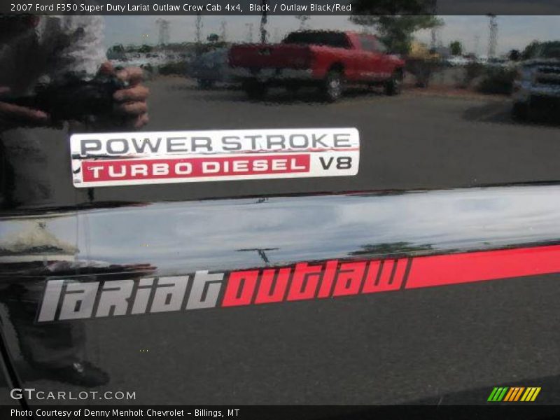 Black / Outlaw Black/Red 2007 Ford F350 Super Duty Lariat Outlaw Crew Cab 4x4