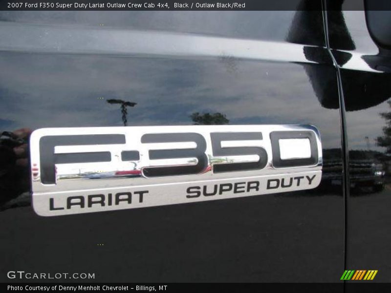Black / Outlaw Black/Red 2007 Ford F350 Super Duty Lariat Outlaw Crew Cab 4x4
