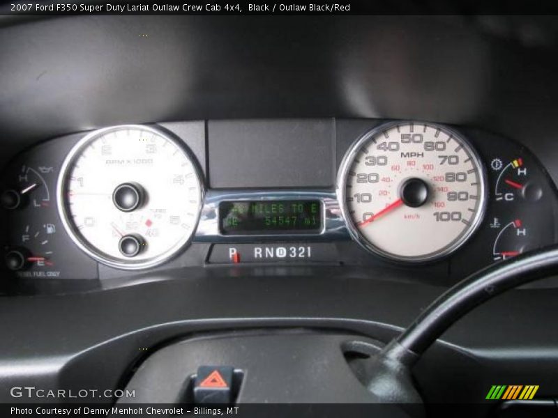 Black / Outlaw Black/Red 2007 Ford F350 Super Duty Lariat Outlaw Crew Cab 4x4