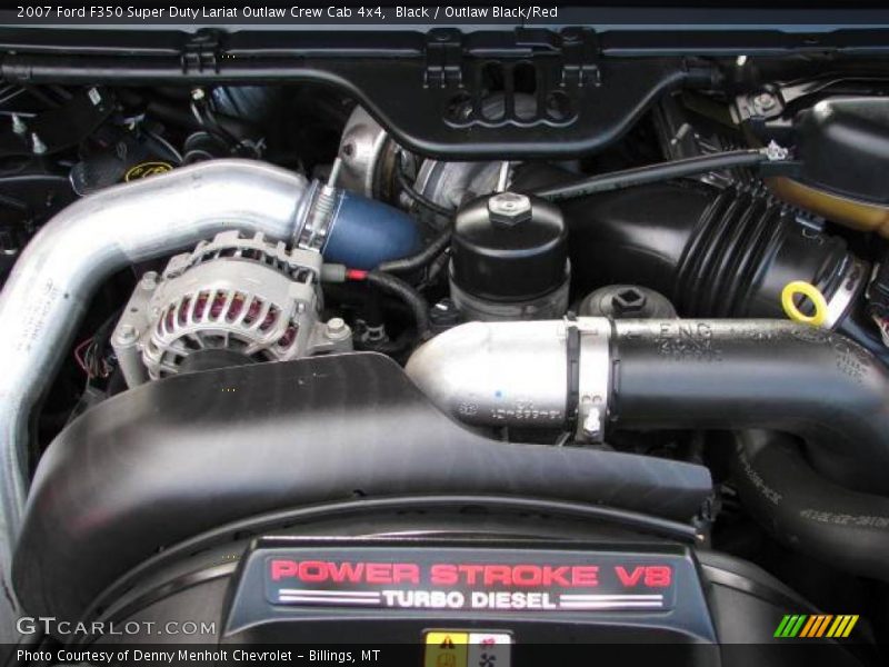 Black / Outlaw Black/Red 2007 Ford F350 Super Duty Lariat Outlaw Crew Cab 4x4