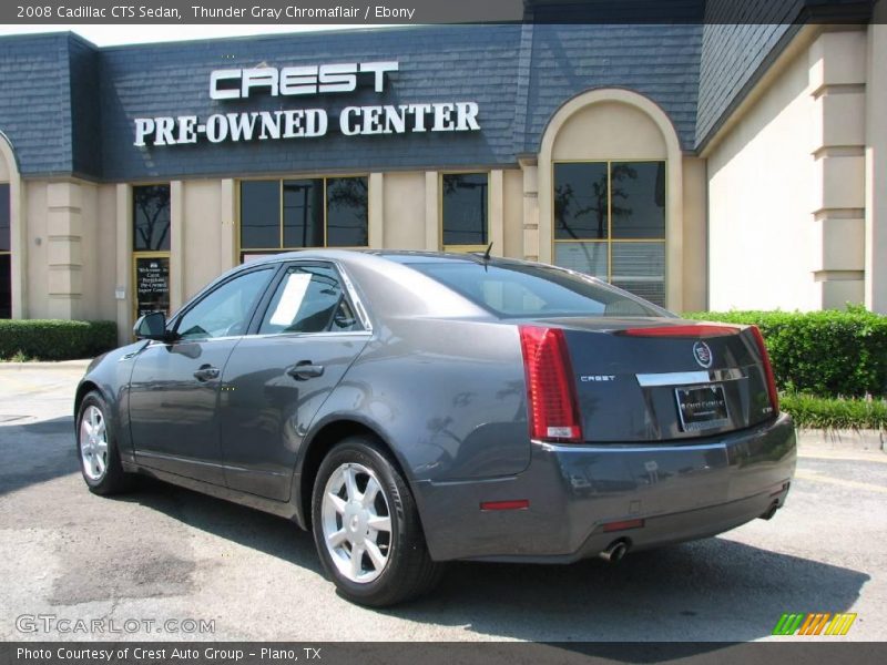 Thunder Gray Chromaflair / Ebony 2008 Cadillac CTS Sedan