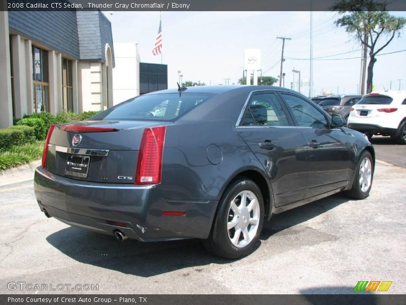 Thunder Gray Chromaflair / Ebony 2008 Cadillac CTS Sedan