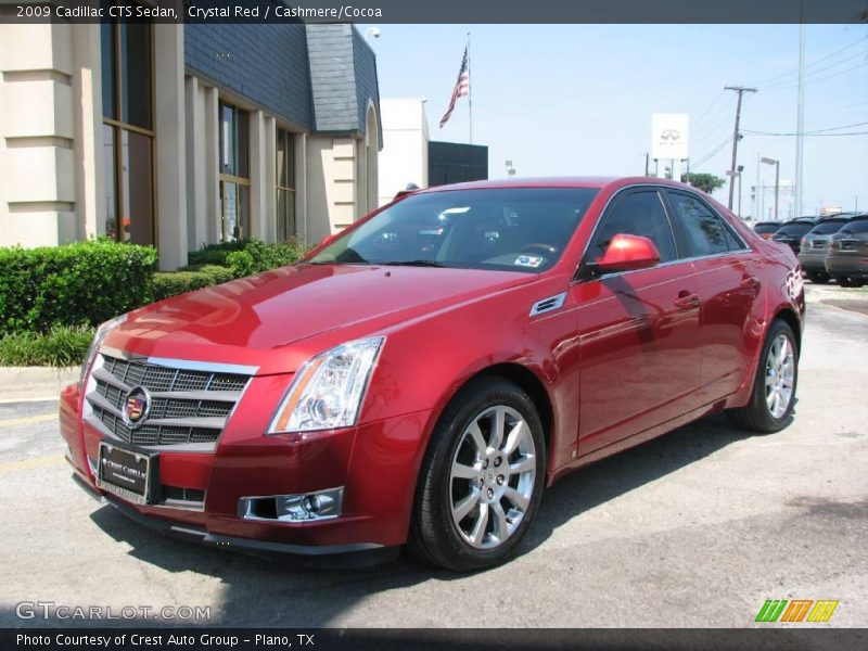 Crystal Red / Cashmere/Cocoa 2009 Cadillac CTS Sedan