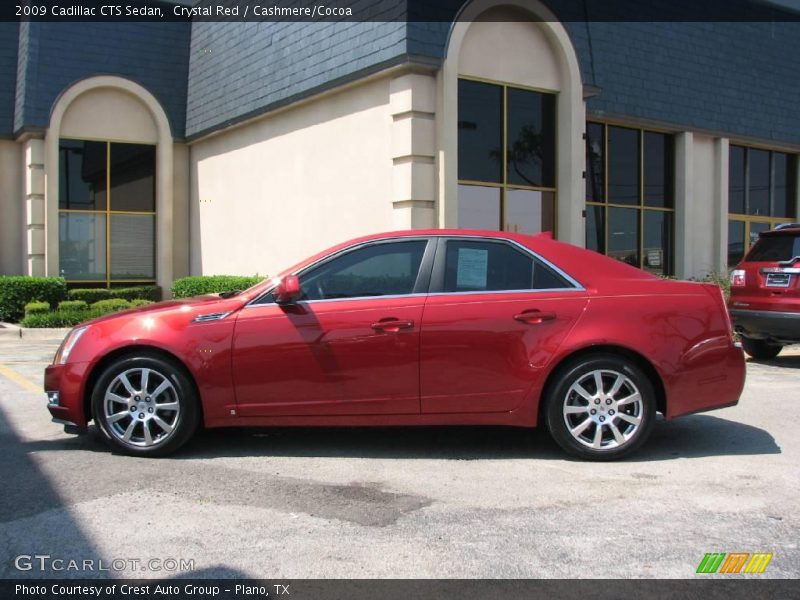 Crystal Red / Cashmere/Cocoa 2009 Cadillac CTS Sedan