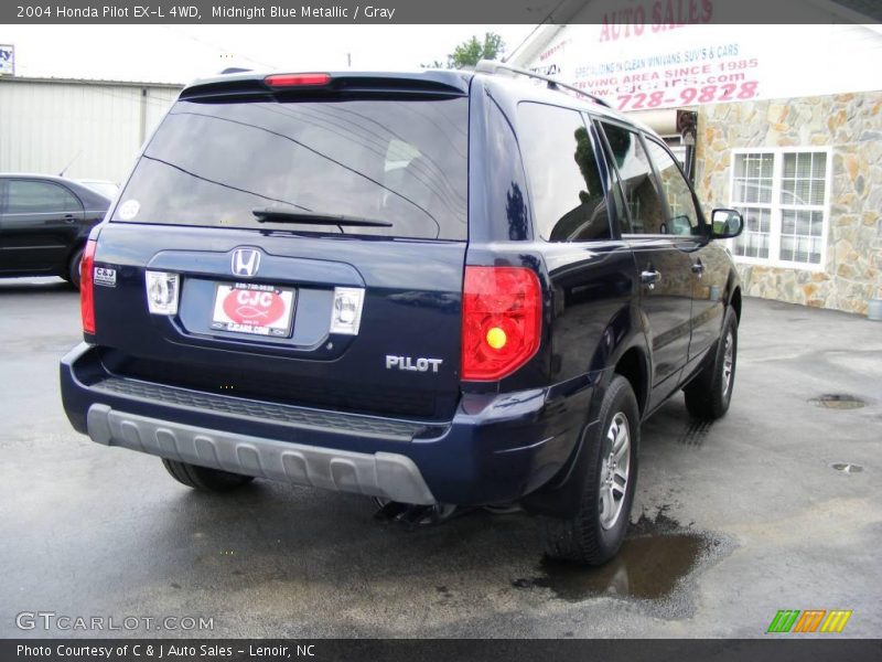 Midnight Blue Metallic / Gray 2004 Honda Pilot EX-L 4WD