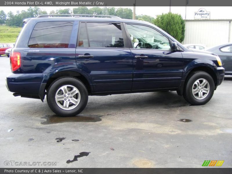 Midnight Blue Metallic / Gray 2004 Honda Pilot EX-L 4WD