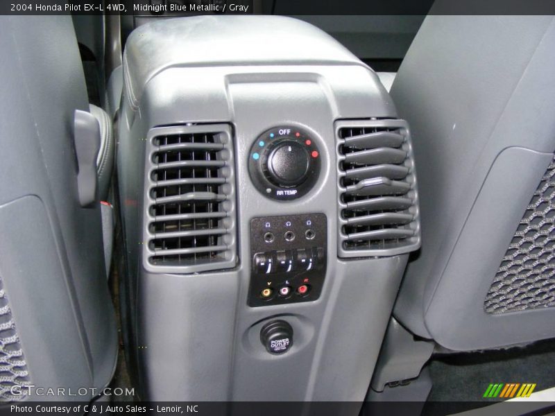 Midnight Blue Metallic / Gray 2004 Honda Pilot EX-L 4WD
