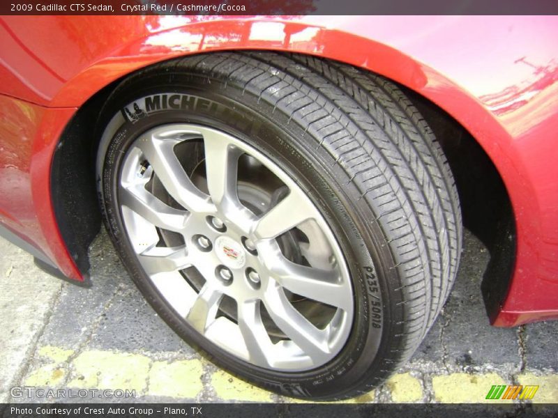 Crystal Red / Cashmere/Cocoa 2009 Cadillac CTS Sedan