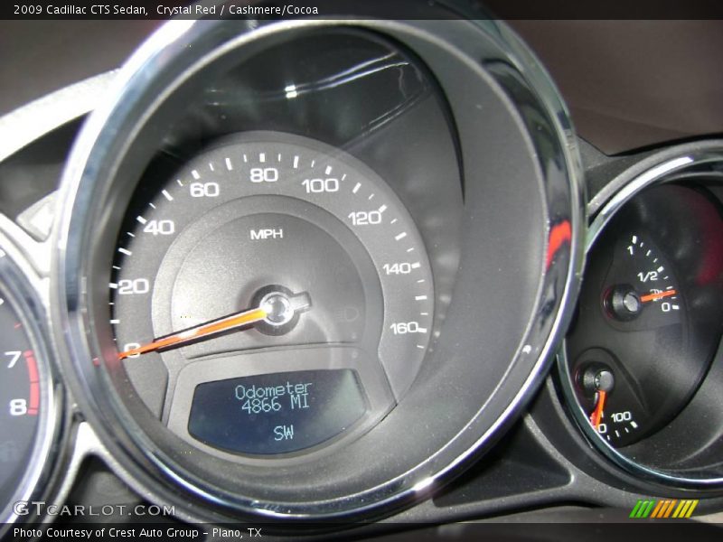 Crystal Red / Cashmere/Cocoa 2009 Cadillac CTS Sedan