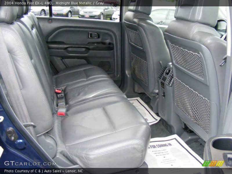 Midnight Blue Metallic / Gray 2004 Honda Pilot EX-L 4WD