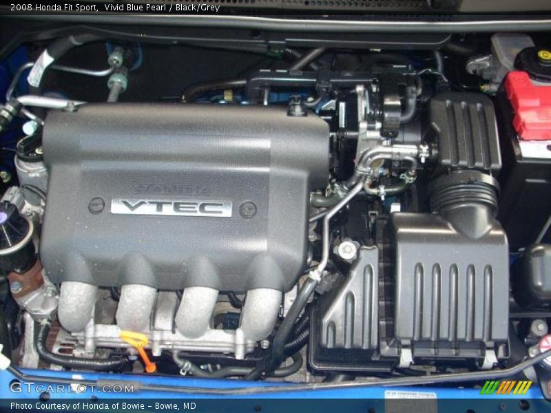 Vivid Blue Pearl / Black/Grey 2008 Honda Fit Sport