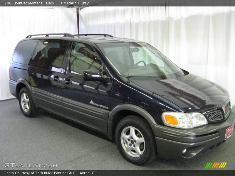 Dark Blue Metallic / Gray 2005 Pontiac Montana
