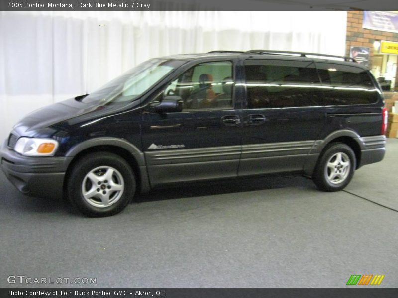 Dark Blue Metallic / Gray 2005 Pontiac Montana