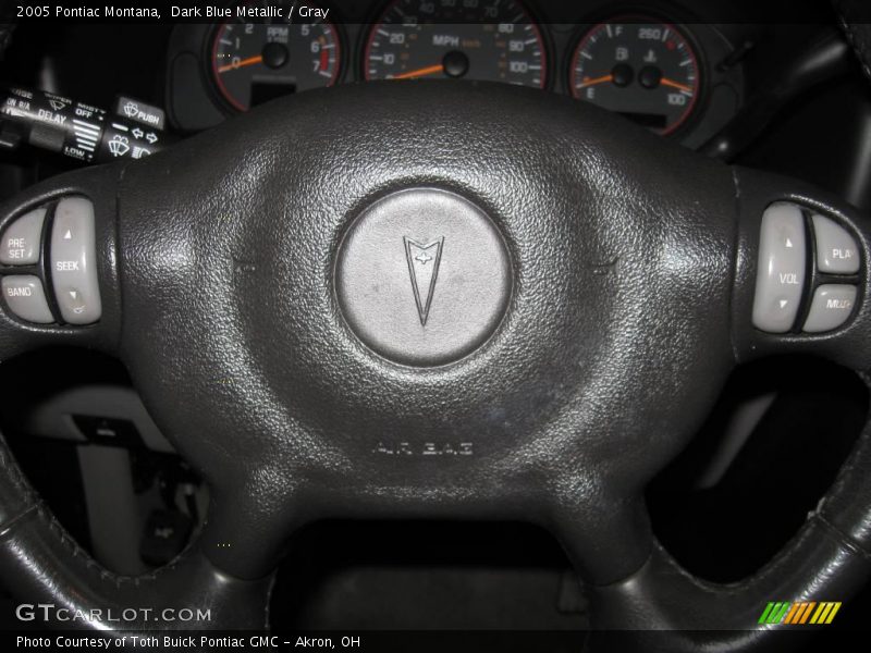 Dark Blue Metallic / Gray 2005 Pontiac Montana