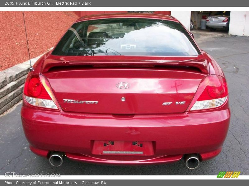 Electric Red / Black 2005 Hyundai Tiburon GT