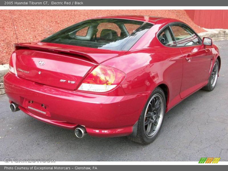 Electric Red / Black 2005 Hyundai Tiburon GT