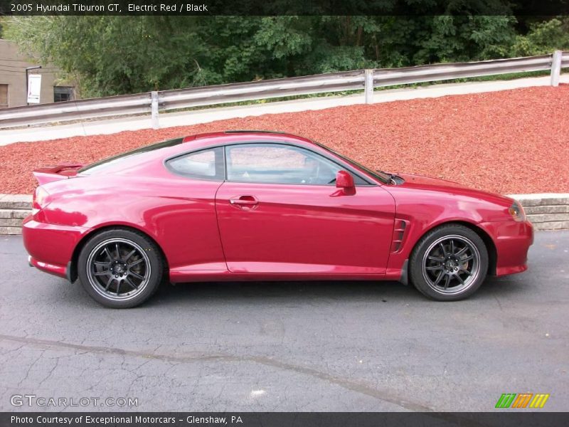Electric Red / Black 2005 Hyundai Tiburon GT