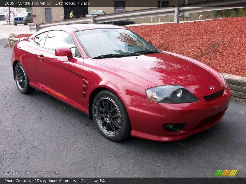 Electric Red / Black 2005 Hyundai Tiburon GT