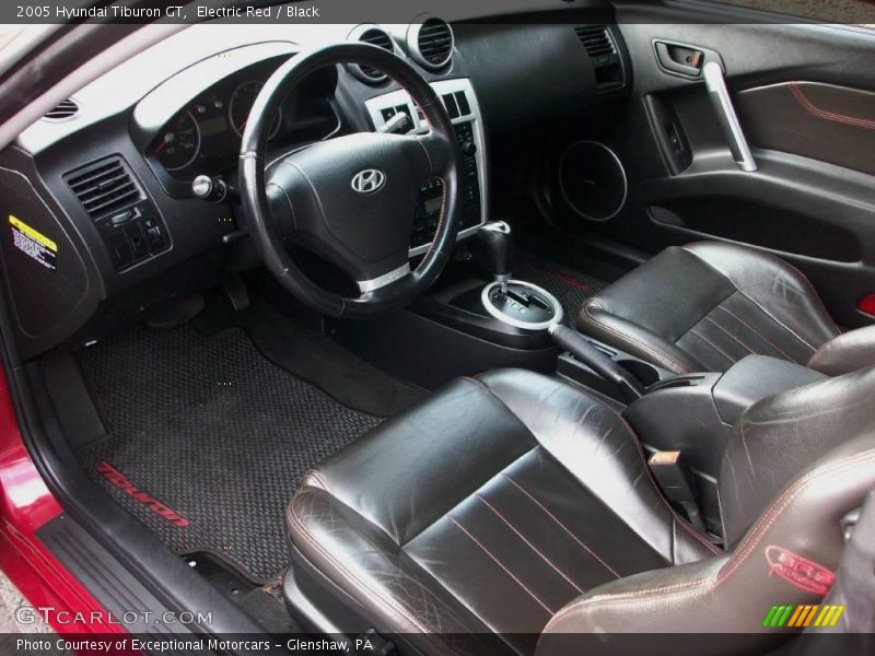 Electric Red / Black 2005 Hyundai Tiburon GT