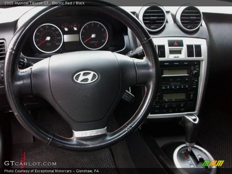 Electric Red / Black 2005 Hyundai Tiburon GT