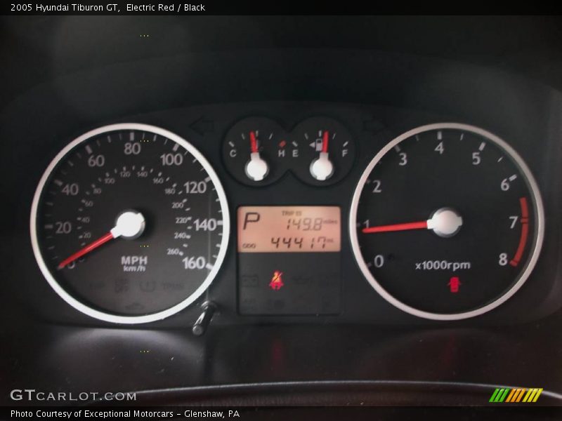 Electric Red / Black 2005 Hyundai Tiburon GT