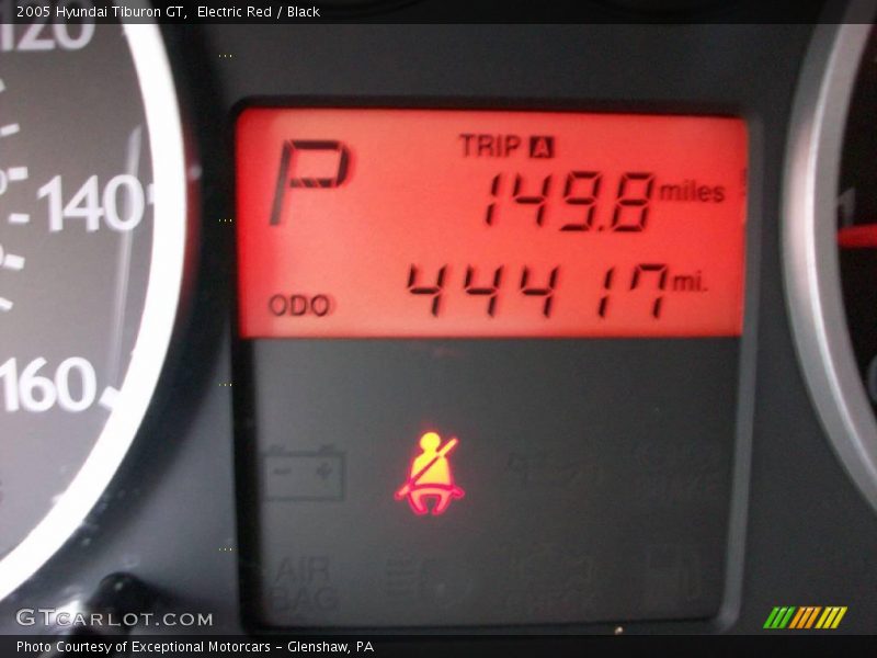 Electric Red / Black 2005 Hyundai Tiburon GT