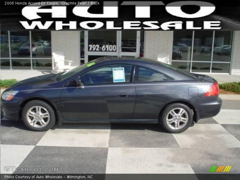 Graphite Pearl / Black 2006 Honda Accord EX Coupe