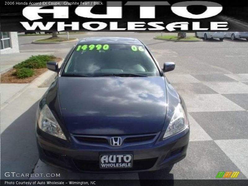 Graphite Pearl / Black 2006 Honda Accord EX Coupe