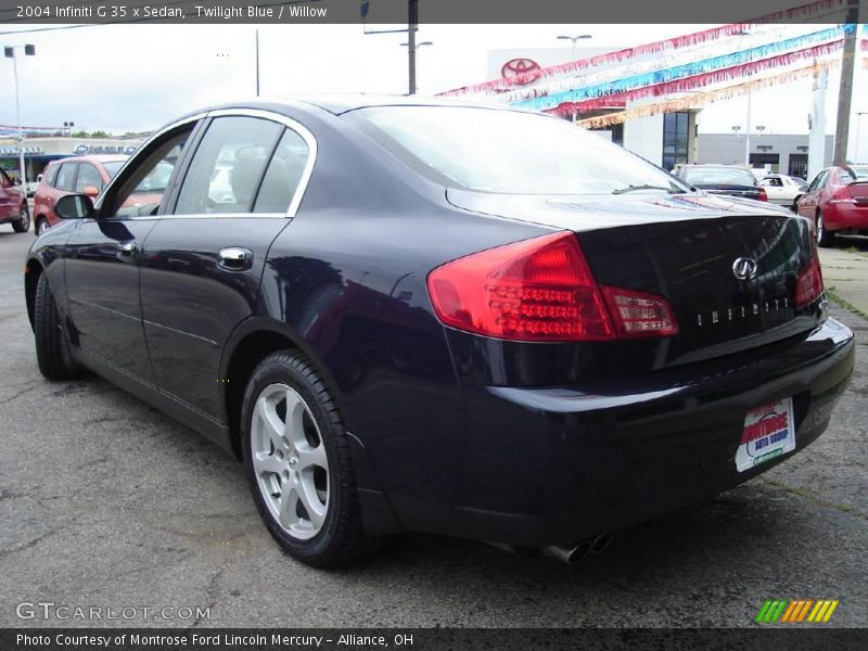 Twilight Blue / Willow 2004 Infiniti G 35 x Sedan