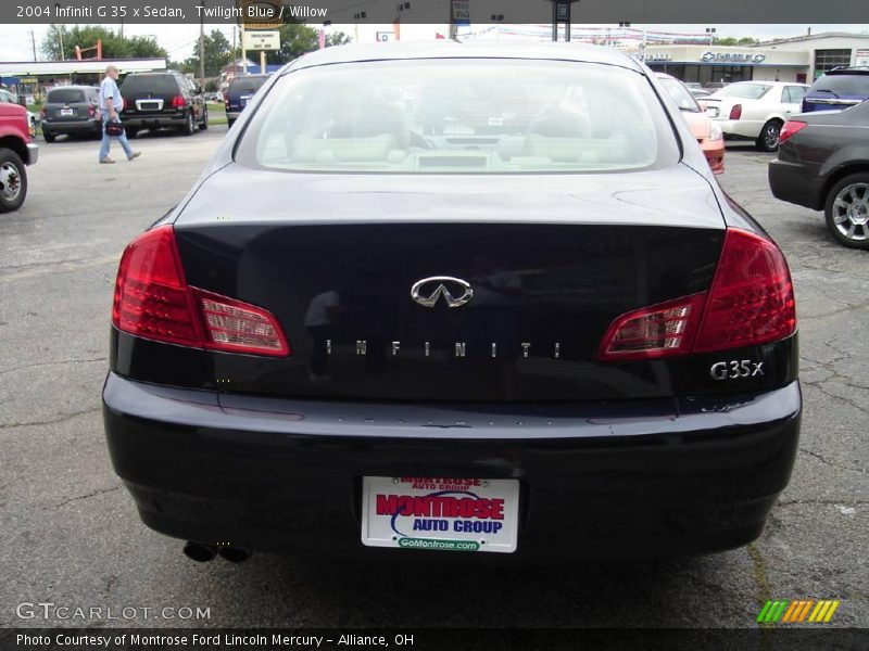 Twilight Blue / Willow 2004 Infiniti G 35 x Sedan