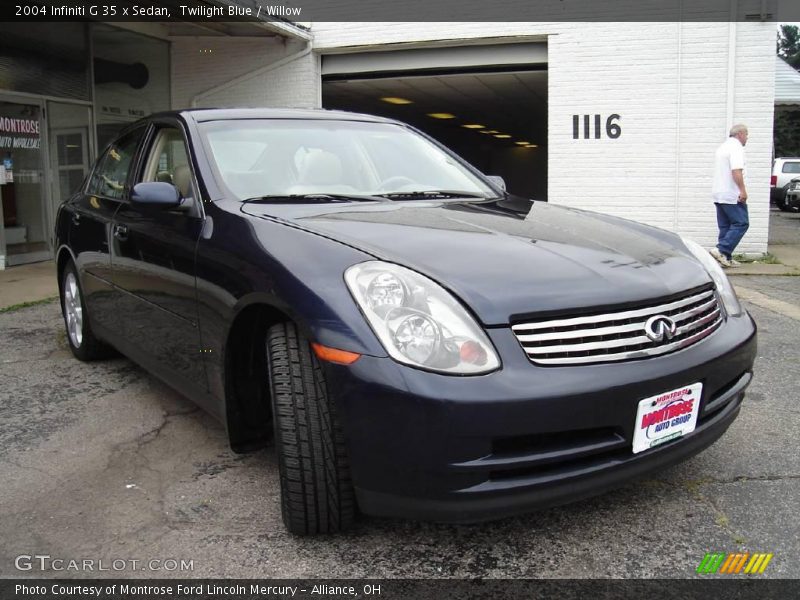 Twilight Blue / Willow 2004 Infiniti G 35 x Sedan