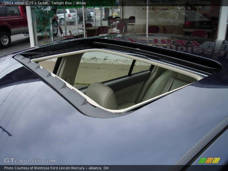 Twilight Blue / Willow 2004 Infiniti G 35 x Sedan