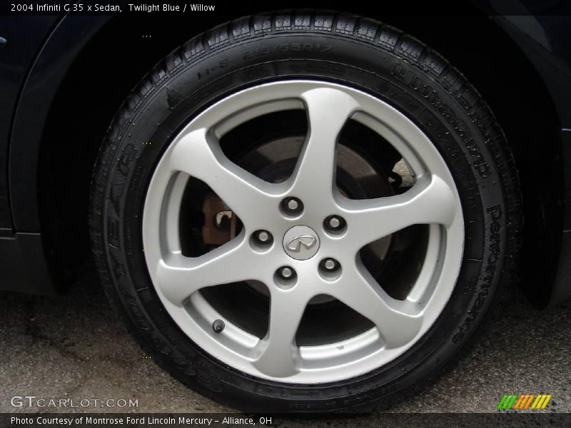 Twilight Blue / Willow 2004 Infiniti G 35 x Sedan