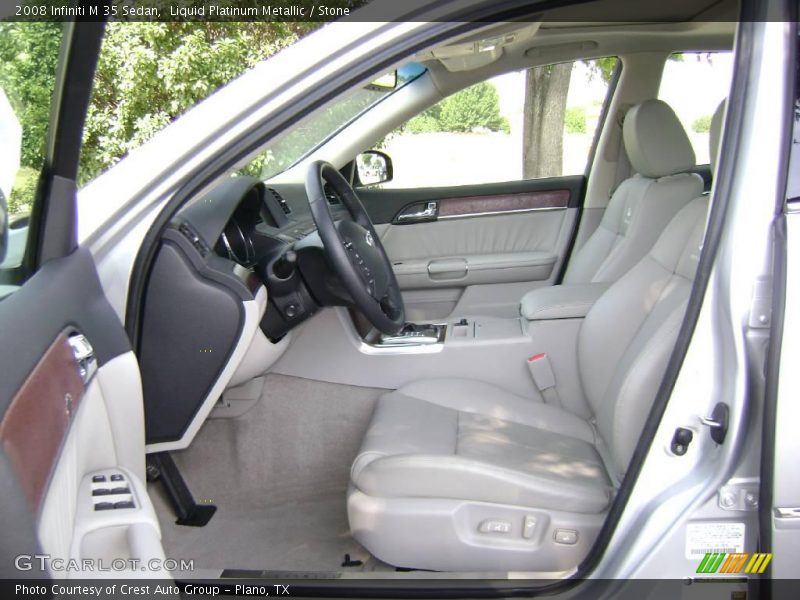 Liquid Platinum Metallic / Stone 2008 Infiniti M 35 Sedan
