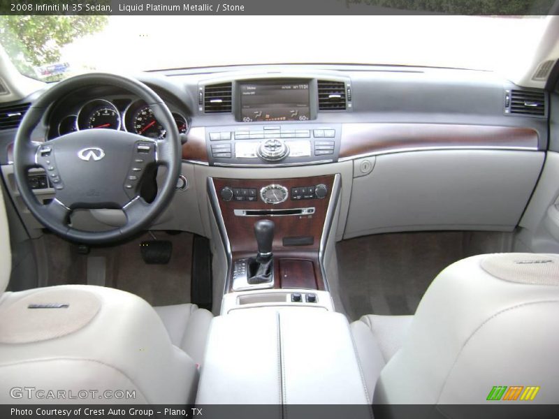 Liquid Platinum Metallic / Stone 2008 Infiniti M 35 Sedan