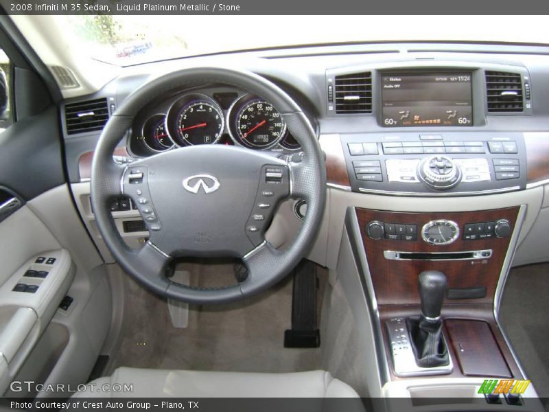 Liquid Platinum Metallic / Stone 2008 Infiniti M 35 Sedan