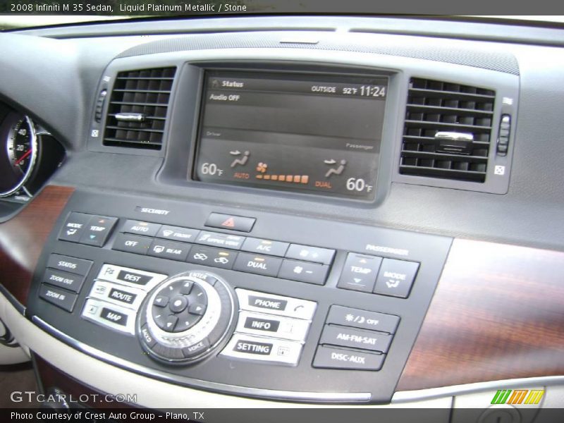 Liquid Platinum Metallic / Stone 2008 Infiniti M 35 Sedan