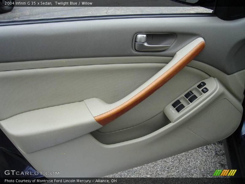 Twilight Blue / Willow 2004 Infiniti G 35 x Sedan