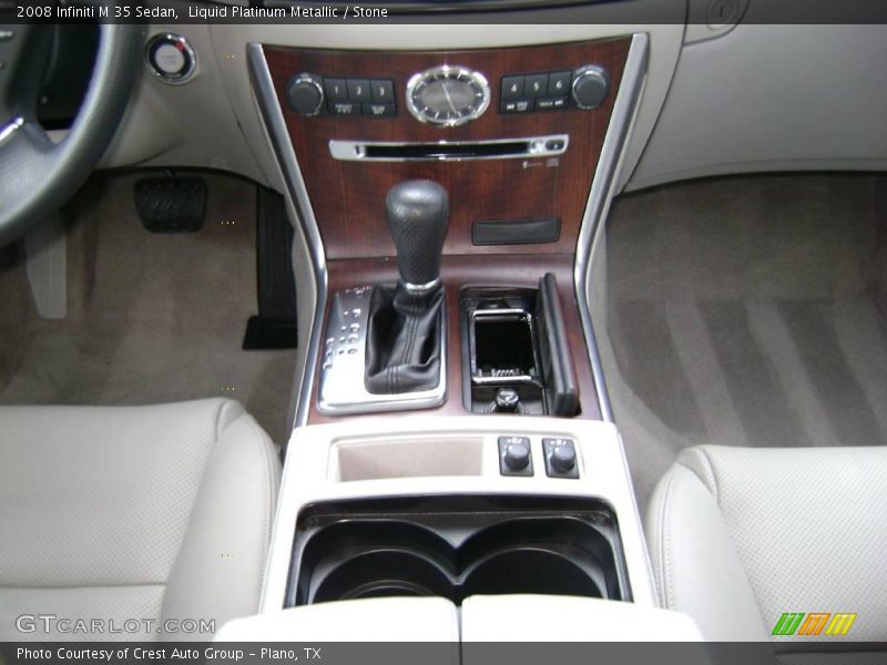 Liquid Platinum Metallic / Stone 2008 Infiniti M 35 Sedan