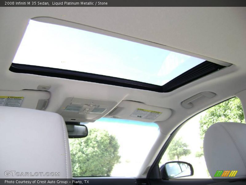 Liquid Platinum Metallic / Stone 2008 Infiniti M 35 Sedan