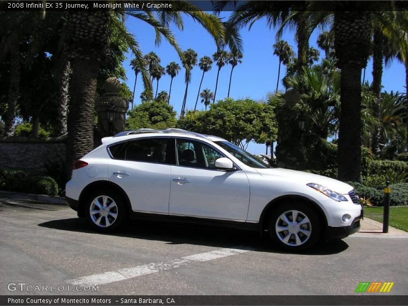 Moonlight White / Graphite 2008 Infiniti EX 35 Journey