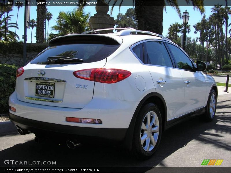 Moonlight White / Graphite 2008 Infiniti EX 35 Journey