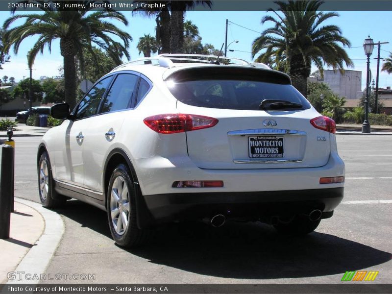 Moonlight White / Graphite 2008 Infiniti EX 35 Journey