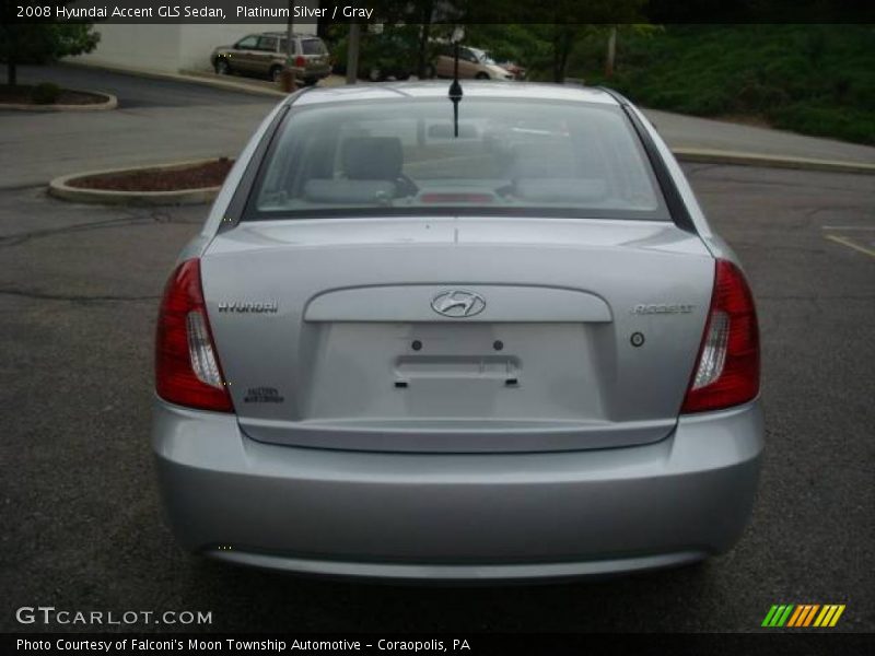 Platinum Silver / Gray 2008 Hyundai Accent GLS Sedan