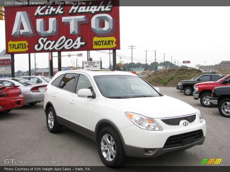 Stone White / Gray 2007 Hyundai Veracruz GLS
