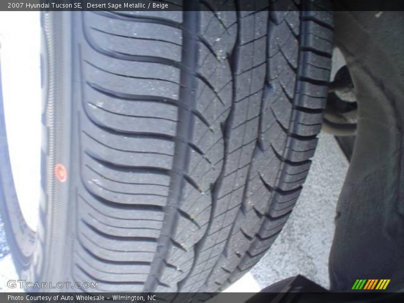 Desert Sage Metallic / Beige 2007 Hyundai Tucson SE