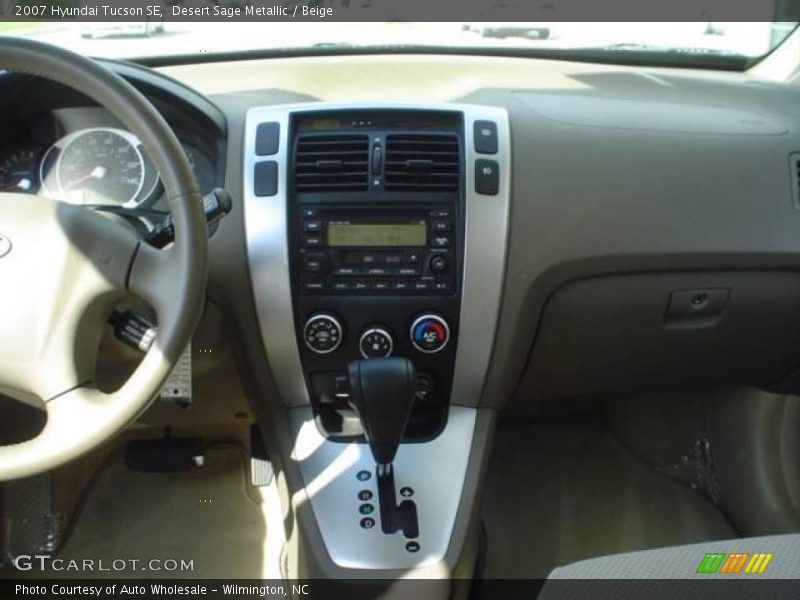 Desert Sage Metallic / Beige 2007 Hyundai Tucson SE
