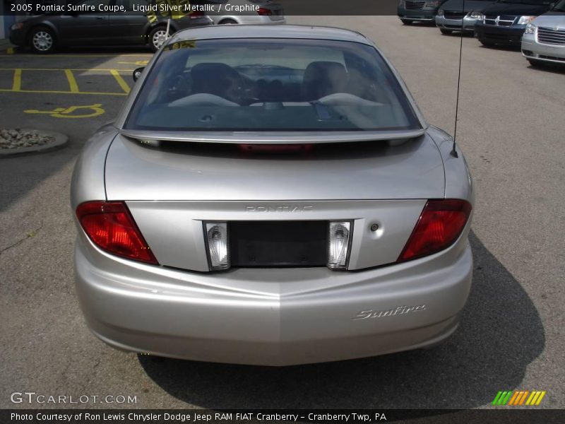 Liquid Silver Metallic / Graphite 2005 Pontiac Sunfire Coupe