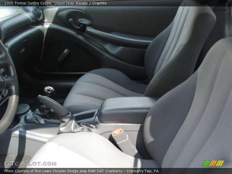 Liquid Silver Metallic / Graphite 2005 Pontiac Sunfire Coupe